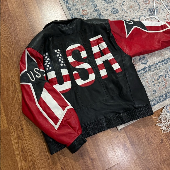 VINTAGE LEATHER JACKET - Picture 1 of 3